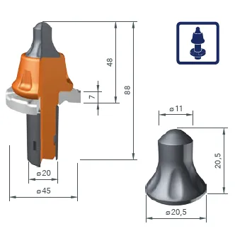 BETEK Asfalt Kazıcı Uç